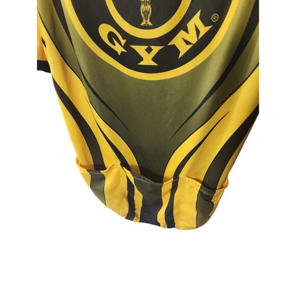 Golds Gym Cycling Jersey Mens Large Half Zip Short Sleeve Fitness Bodybuilding - Picture 14 of 16